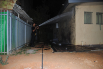 بالصور: حريق في إحدى الروضات بشارع مجين ابراهام بيافا